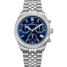 Roche Montre RMG6000-04 Quartz Çelik Gri Lacivert Kadran Safir 41 mm Erkek Kol Saati