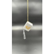 Efeaks Gümüş Taşlı Dikiz Aynası Allah Yazılı Kuran-I Kerim