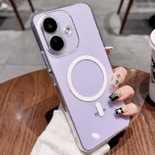 Nanospace Xiaomi Redmi Note 17 Pro Ile Uyumlu Şeffaf Sert Mika Magsafe Sararmaz Şeffaf Kılıf