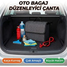 Gri Dikey Bagaj Düzenleyici Çanta KEÇE ORGANİZER