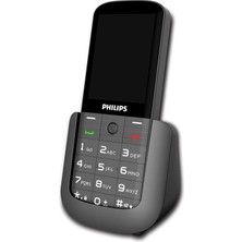 Philips Xenium E227 2.8 İnç Ekran 1700 mAh Çift SIM Type-C Şarj Standlı Tuşlu Cep Telefonu Siyah