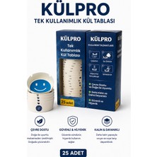 Külpro Tek Kullanımlık Küllük - Kullan At (25 Adet) Suyla Şişen Jel Kristal Formüllü - Dumansız Hijyenik Küllük