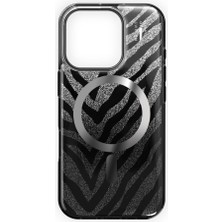 Ideal Of Sweden Clear Case Magsafe iPhone 16 Pro Zebra Mystique Telefon Kılıfı