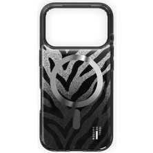 Ideal Of Sweden Clear Case Magsafe iPhone 17 Pro Zebra Mystique Telefon Kılıfı