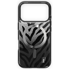 Ideal Of Sweden Clear Case Magsafe iPhone 17 Pro Max Zebra Mystique Telefon Kılıfı