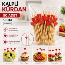Antpap Ambalaj Kalpli Bambu Kürdan 9 cm – 50 Adet
