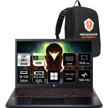 Acer Nitro V 15 Intel Core I7 13620H Rtx 4050 6gb 75W 16GB Ram 512GB SSD 15.6" Full Hd (1920X1080) 165Hz WIN11 Home NH.QUAEY.002P308 Gaming Laptop + Per4 Çanta