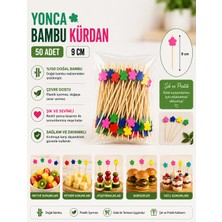 Antpap Ambalaj Yonca Bambu Kürdan 9 cm – 50 Adet