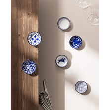 Madame Coco Reve Bleu Vista Mini Kase Seti - Mavi/beyaz - 9 cm