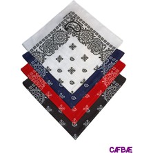 Cafbaf 4 Renk Bandana 4lü Set