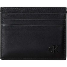 Calvin Klein Erkek Siyah Calvin Klein Bold Ck Suede Cardho, Ub1 Siyah Erkek Kartlık