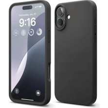 Novis Liora Apple iPhone 16 Plus Kılıf Nano Içi Kadife Silikon - Siyah