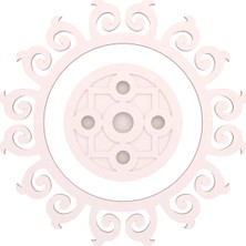 Motifpiyer Hazır Spotlu Tavan Paneli Matris-Radius Modern LED Uyumlu Tavan Göbeği/Viktorya-Dış-Çitali