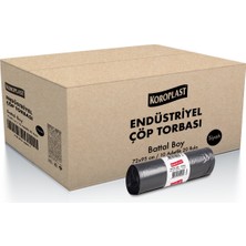 Koroplast Endüstriyel Battal Çöp T. Siyah 72*95 62 Mik. 400 gr