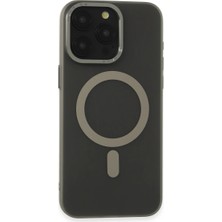 Novis Liora Apple iPhone 15 Pro Max Kılıf Lodos Magneticsafe Mat Kapak - Titan Gri