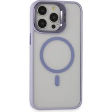 Novis Liora Joko Apple iPhone 15 Pro Kılıf Roblox Lens Magsafe Standlı Kapak - Lila