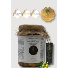 Zeyrazade Edremit Körfezi Özel Hasat Salamura Yeşil Zeytin - Kadim Gurme Lezzeti Iri Boy 700 gr
