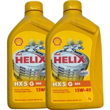 Shell Helix Hx5 15W-40 Gas 1 Lt (Lpg’li Araçlar Için Özel) 2'li