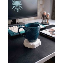 Crafted Pulsar Deniz Kabuğu Figürlü Dekoratif Bardak Altlığı – El Yapımı Masaüstü Kupa Altlığı