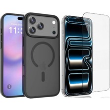 Vendas iPhone 18 Pro Max Uyumlu Mat Arka Yüzey Kamera Çıkıntılı Jota M-safe Joko Kapak + Cam Ekran Koruyucu