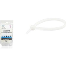 Nodar ND4800B Kablo Bağı 2.5 x 120 mm 100 Adetli Paket Beyaz