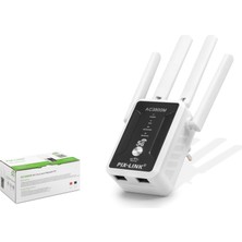 Pix-Link Pıxlınk AC32Q Wifi Repeater Router Access Point AC3800 Dual Band 5 Ghz Siyah Beyaz