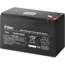 Ttec TT129 12V 9AH Bakımsız Kuru Tip Akü