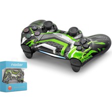 Nodar ND400AK Bluetooth Gamepad Oyun Kolu Ps4 Uyumlu Doubleshock 4 Yeşil Siyah