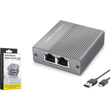 Hadron HDX1413 Gigabit Ethernet Switch 4 Port Type C Güç Girişli Gri