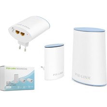 Pix-Link Pıxlınk WMS01 Mesh Wifi Sistemi AC1200 Dual Band 3lü Set Beyaz