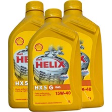 Shell Helix Hx5 15W-40 Gas 1 Lt (Lpg’li Araçlar Için Özel) 3'lü