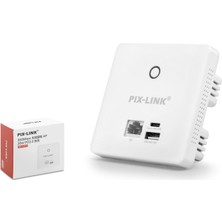 Pix-Link Pıxlınk CAP08 Duvar Tipi Wifi Access Point 300 Mbps Beyaz