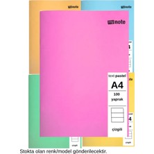 Mynote Text Pastel Defter A4 100 Yaprak Çizgili 5 Adet