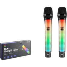 Hadron Wx-82 Uhf Kablosuz 2 Mikrofonlu Rgb Set Siyah