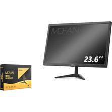 Mofan MF24 23.6 Inç LED Monitör Dahili Hoparlörlü HDMI VGA 75Hz Full Hd 1920X1080 Siyah