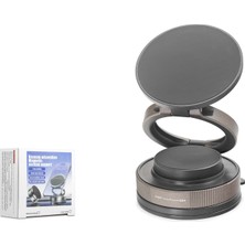 Hadron HDX8026 Magsafe Uyumlu Manyetik Vantuzlu 360° Döner Araç Içi Telefon Tutucu Siyah