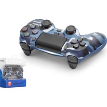 Nodar ND400M Bluetooth Gamepad Oyun Kolu Ps4 Uyumlu Doubleshock 4 Mavi Kamuflaj