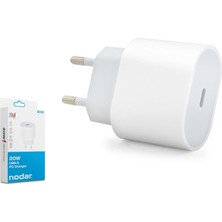 Nodar ND1011 Type-C Pd Hızlı Şarj Adaptörü 20W Beyaz