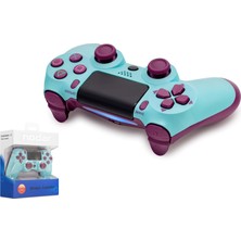 Nodar ND400E Bluetooth Gamepad Oyun Kolu Ps4 Uyumlu Doubleshock 4 Turkuaz Bordo