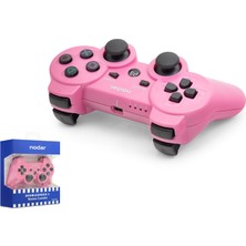 Nodar ND600D Bluetooth Gamepad Oyun Kolu Ps3 Uyumlu Doubleshock Iıı Pembe