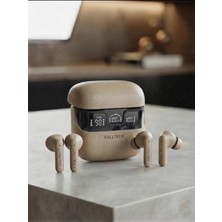 Fulltech Aura Akse Leather Style Çift Kulaklıklı Kablosuz Tws Deri Kulaklık