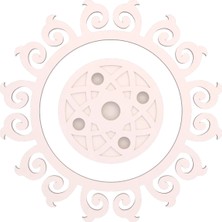 Motifpiyer Hazır Spotlu Tavan Paneli Matris-Radius Modern LED Uyumlu Tavan Göbeği/Viktorya-Dış-Çitali