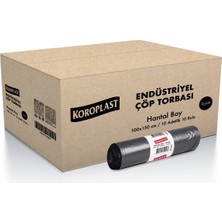 Koroplast Endüstriyel.çöp.t.hantal.siyah 10 Adetlik 10 Rulo