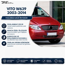 Mercedes Vito W639 Uyumlu 2003-2014 Krom Ön Panjur 7 Parça Paslanmaz Çelik