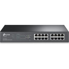 Tp-Link TL-SG1016PE 8 Port Poe+ 16 Port 10-100-1000 Mbps Switch Çelik Kasa Rack Mount