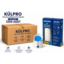 Tek Kullanımlık Küllük - Kullan At (1200 Adet) 48 x 25 Adet Suyla Şişen Jel Kristal Formüllü - Dumansız Hijyenik Küllük