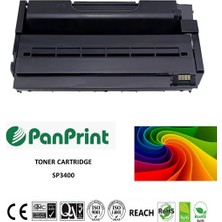 PanPrint Ricoh SP-3400N Siyah Yüksek Kapasiteli Muadil Toner 5000 Sf. (SP3400)