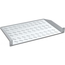 Ager 2u Raf Kısa 19 Inch 2 Noktadan Bağlantılı Sabit Raf- Raf DERİNLİĞİ:300MM -Yük Kapatisesi 30KG.(S1 Siyah 9005)