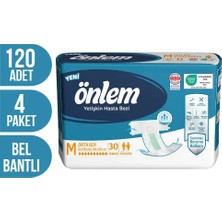 Önlem Belbantlı Hasta Bezi Medium Beden 120 Adet