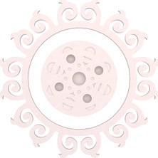 Motifpiyer Hazır Spotlu Tavan Paneli Matris-Radius Modern LED Uyumlu Tavan Göbeği/Viktorya-Dış-Çitali